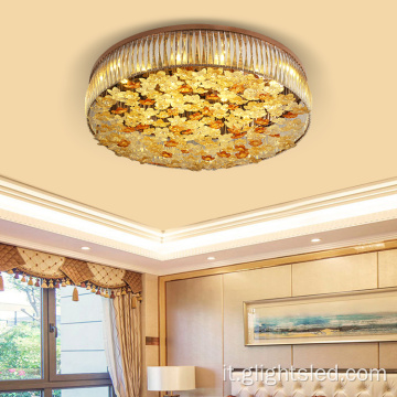 Soffitto di vetro dell&#39;hotel del salone ha condotto la luce del pendente del lampadario a bracci